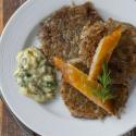 Roesti with Gribiche Sauce and Smoked Fish CMS