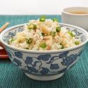 Scallop and egg white fried rice flavored with ginger CMS