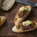 Steak Tartare Crostini with Shaved Egg and Chives CMS